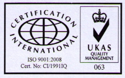 bioclean200-2 - NetProfessionalEcology ISO 9001:2008 certification badge by Certification International, with certificate number CI/19911Q and the UKAS Quality Management mark.